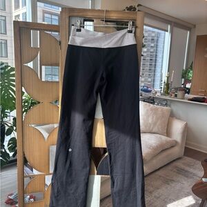 Lululemon Vintage Black and Gray Boot Cut Pants